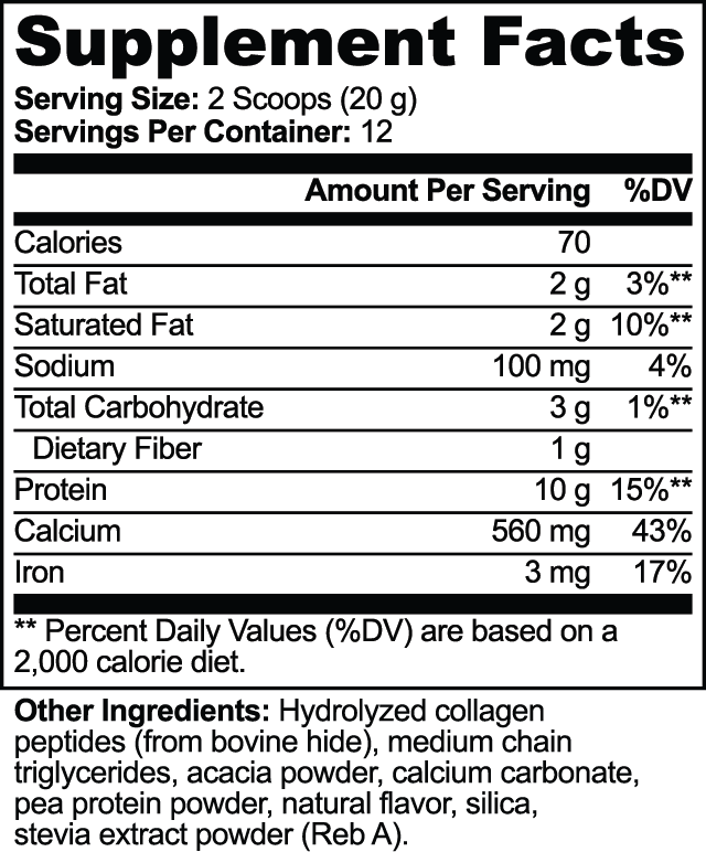 Pharm Fit Grass-Fed Collagen Creamer (Vanilla)